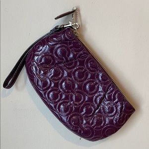Coach Wristlet Purple